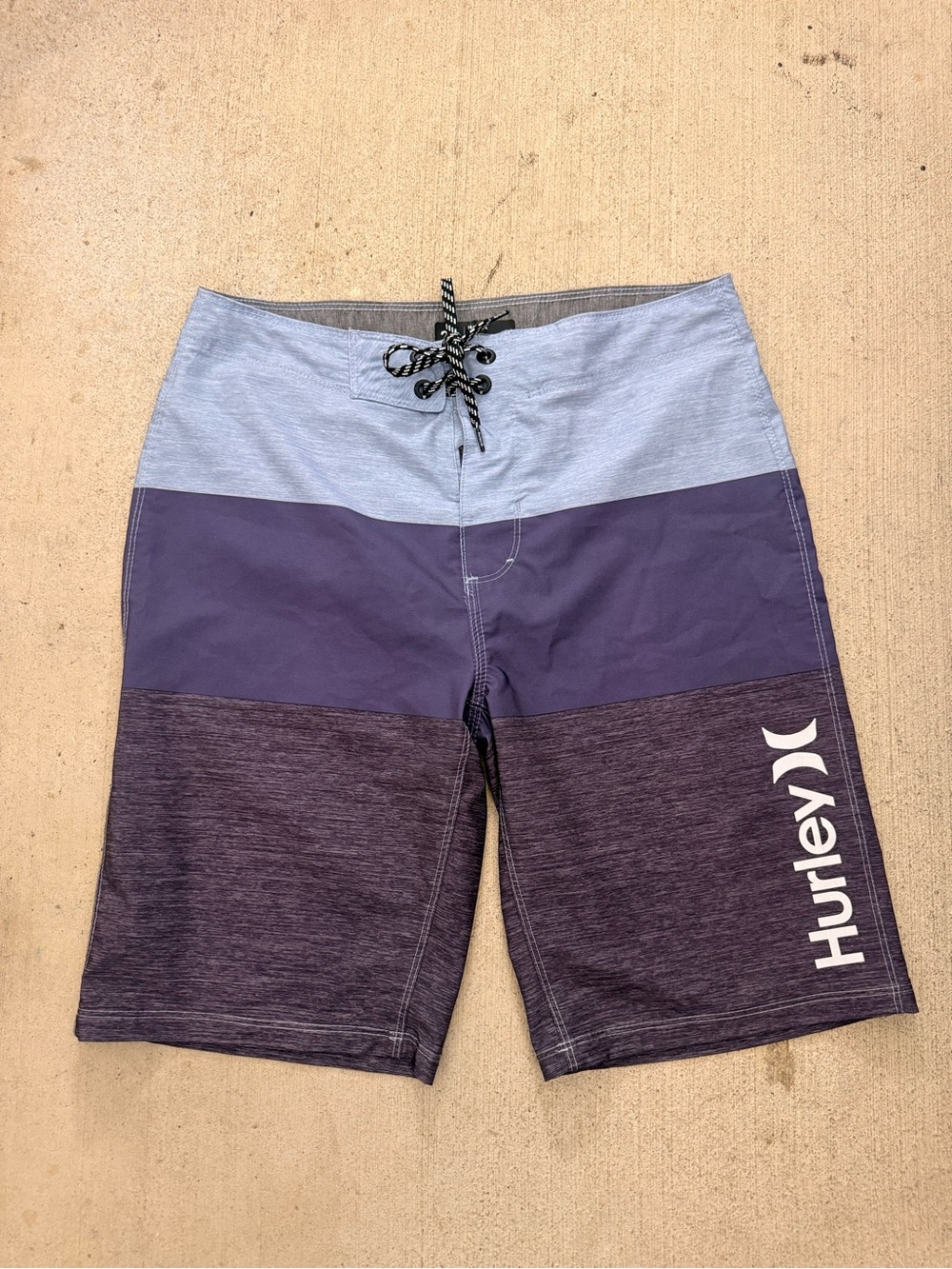 Hurley Blue and Gray Men’s Board Shorts